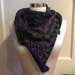 Nicole Miller | Aztec patterned scarf